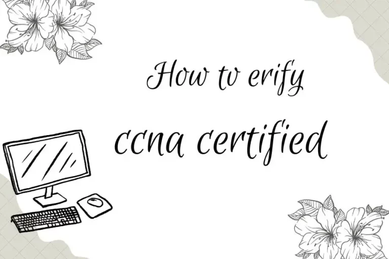 How to verify if someone is ccna certified